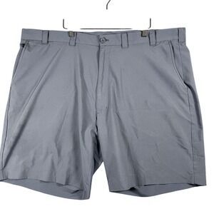 Roundtree & Yorke Performance Golf Shorts Mens 44 Gray Relaxed Fit Casual